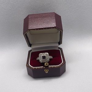 14K genuine stone with diamonds